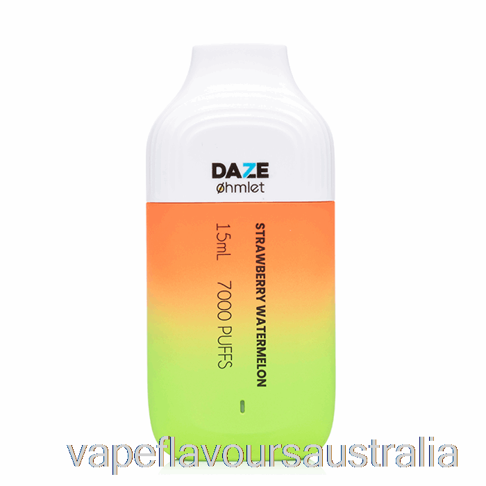 Vape Nicotine Australia 7 Daze OHMLET 7000 0% Zero Nicotine Disposable Strawberry Watermelon